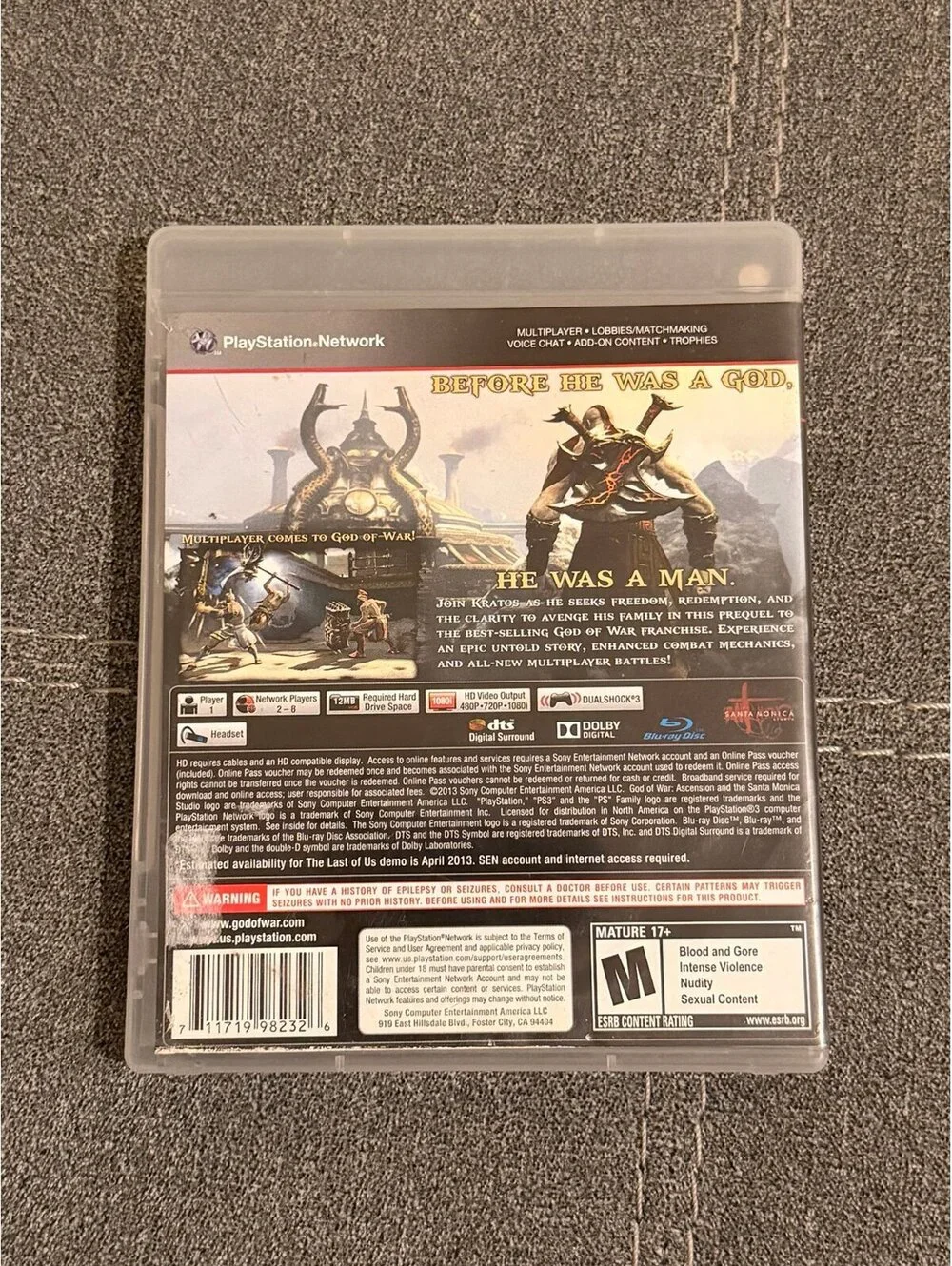 God Of War Ascension for PlayStation 3